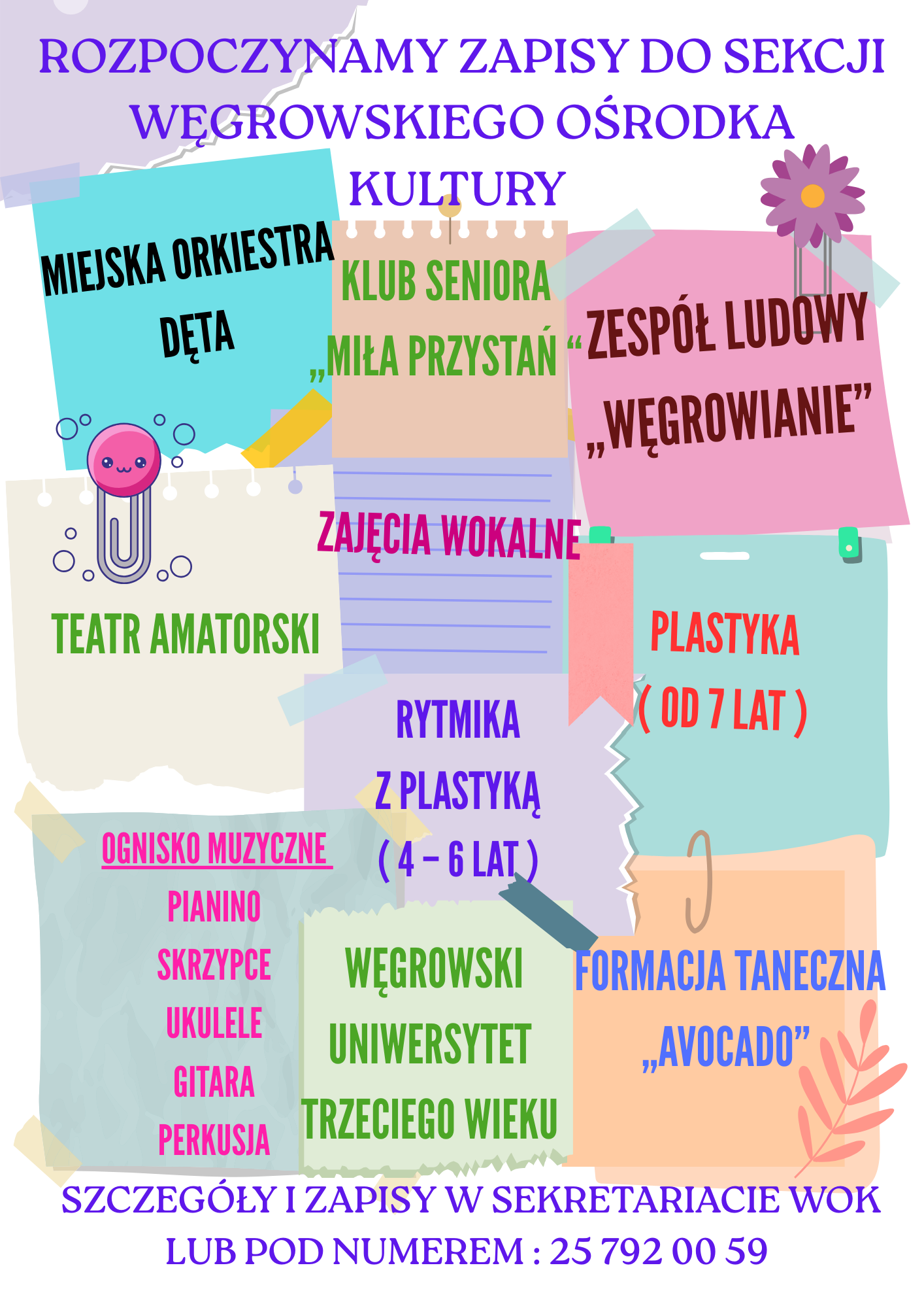 Sekcje w Węgrowskim Ośrodku kultury 