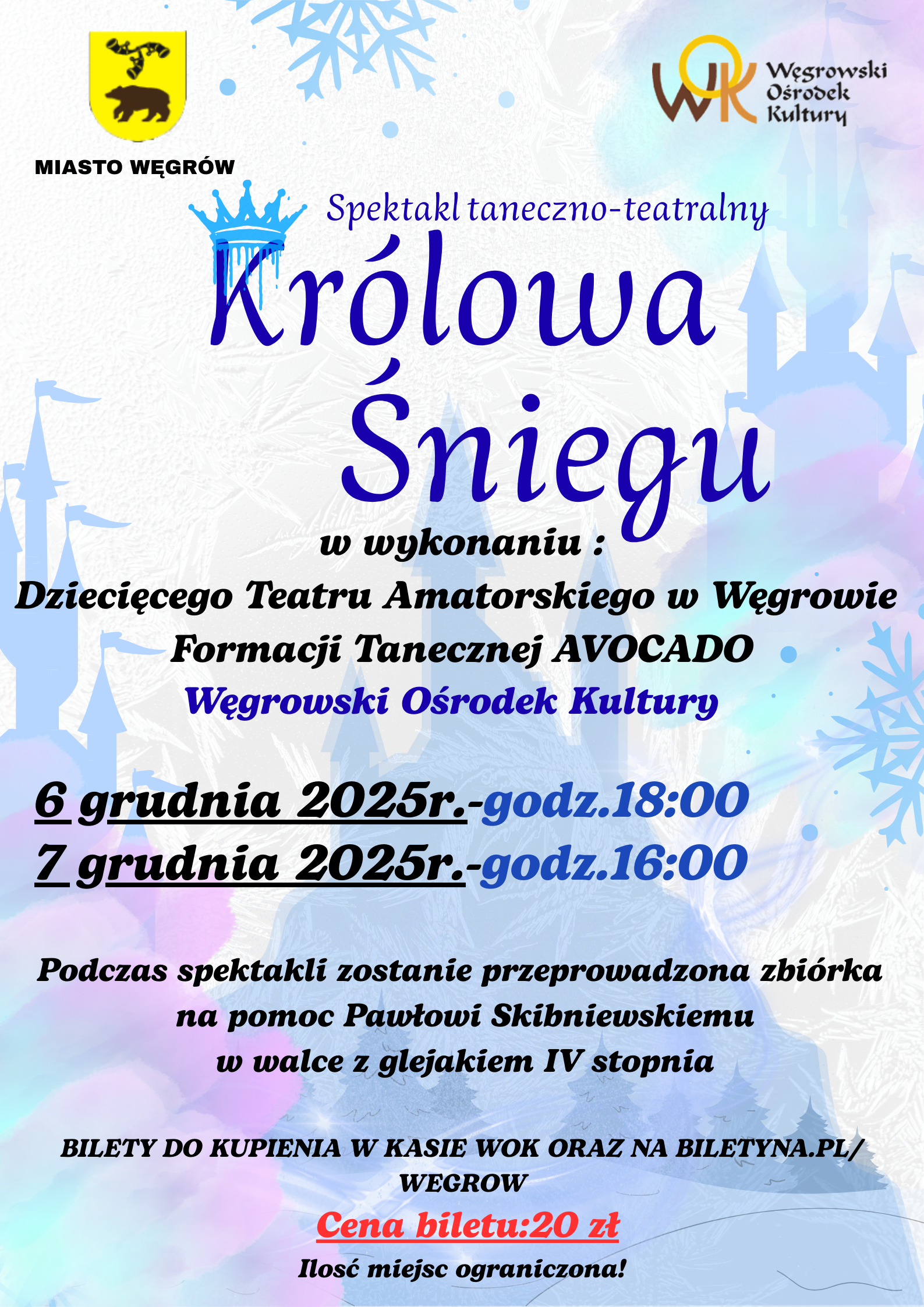 Spektakl taneczno - teatralny ,,Kr&oacute;lowa Śniegu