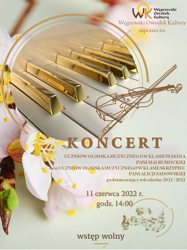 plakat piano i gitara