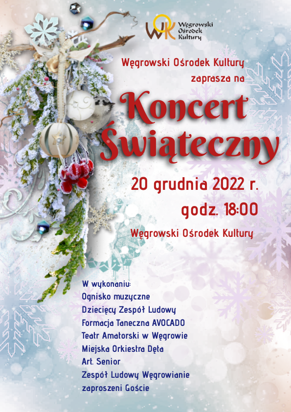 Plakat Koncert Świąteczny